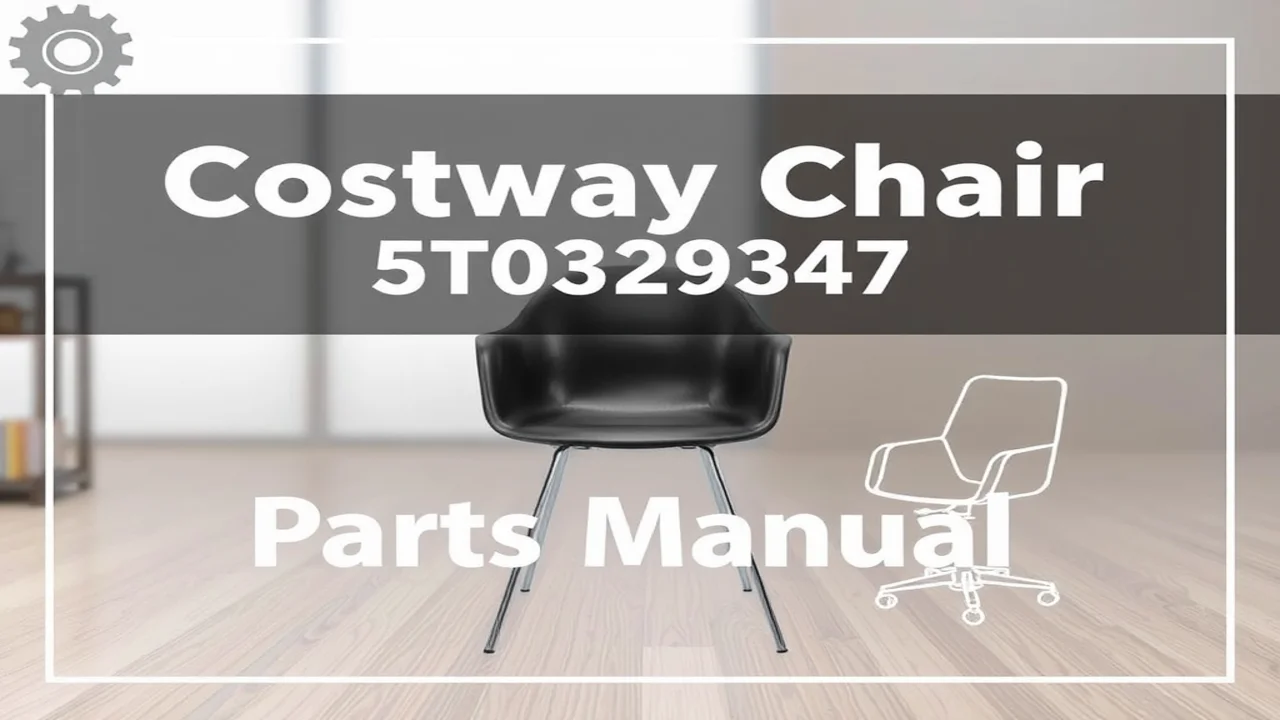 Costway Chair Model 5T0329347 Parts Manual