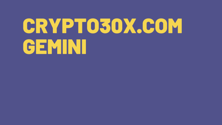 Crypto30x.com Gemini 